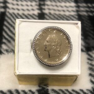 Two-Tone Gold and Silver Coin Cufflink — Classic Men's and women’s Accessory